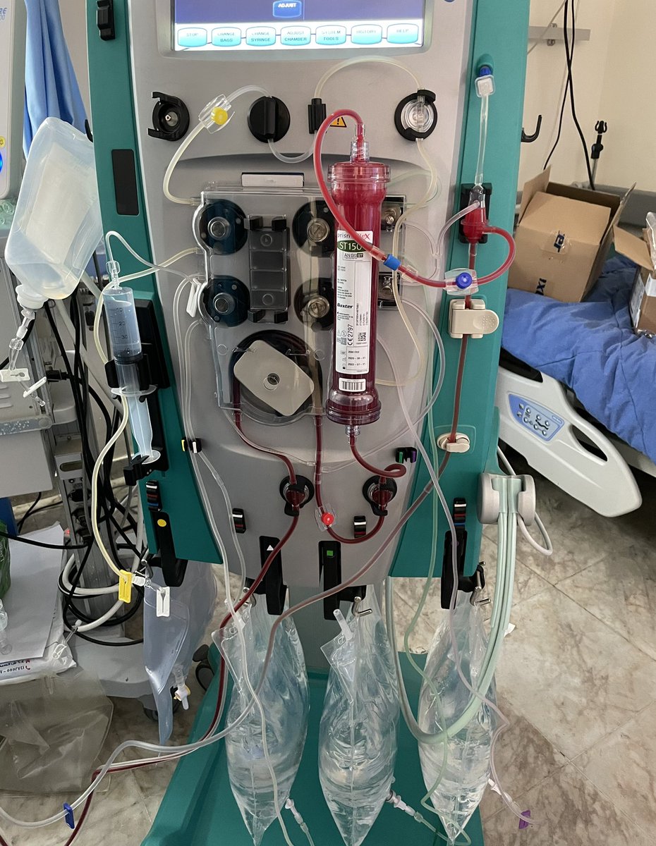 MunerMohamed1's tweet photo. Today in my city (Tobruk/Libya) we started the first CRRT and it was a successful experience for the ICU and Nephrology team. I’m grateful for what I learned in USA 🇺🇸 https://t.co/n7jsv3vDbc