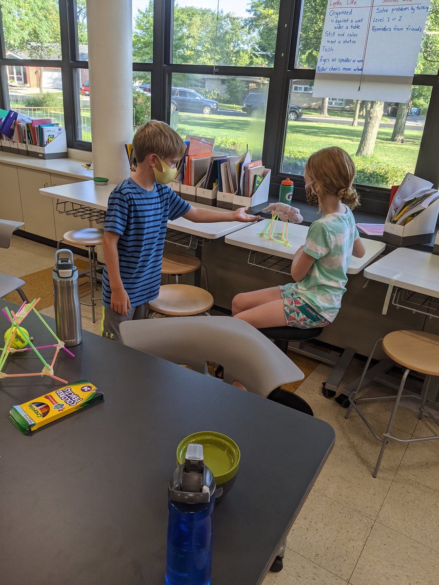 8:16 am and they're hard at work! It's great to be back! <a href="/LincolnD205/">Lincoln Elementary</a>  <a href="/EdisonD205/">Edison Elementary</a>