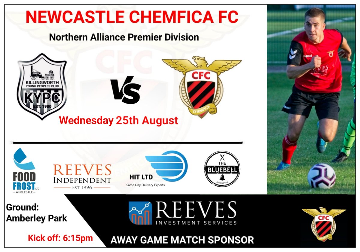 NwclChemfica's tweet photo. Next up...
Away game vs @killingworth_fc at Amberley Park
Kick off 6:15pm
Please come along and support the lads
#FICA #AwayGame #MidweekGames https://t.co/juZKHHSBcl