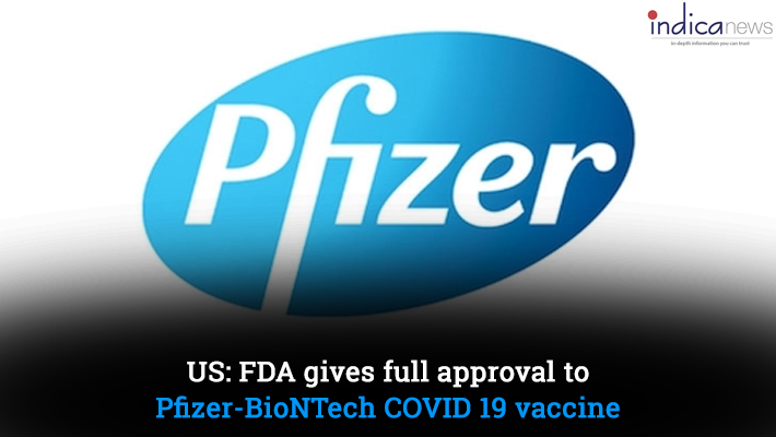 indicanews1's tweet image. The US Food and Drug Administration (FDA) on Monday gave full approval to Pfizer’s COVID-19 vaccine. bit.ly/3mw39cK 
#indicanews #USFood #Pfizer #BioNTech #COVID19Vaccine #FDA #vaccine #JoeBiden #vaccination #pandemic #modernavaccine #DeltaVariant