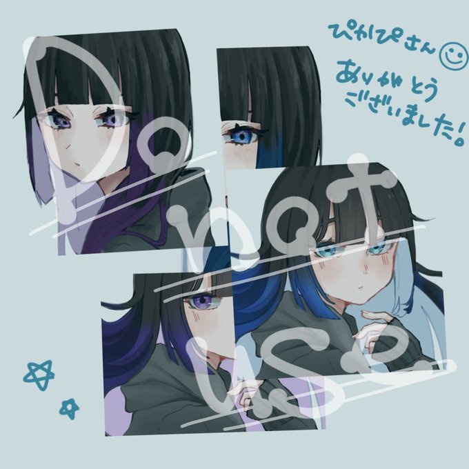 有償依頼でSNSアイコン描かせて頂きました。ありがとうございました!!🤍🤍 