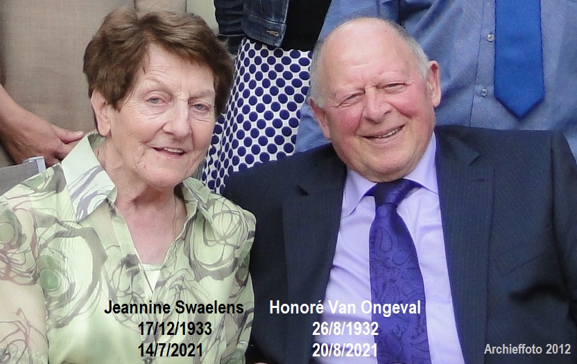 HERNE - Na zijn echtgenote pas enkele weken geleden nu ook Honoré Van Ongeval overleden