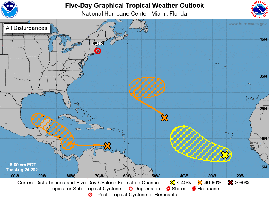 #AreYouReady? | Reminder: The peak of Hurricane season isn't until September 10. If you're not ready now, you should be. 🌀Up to 60% for tropical cyclone formation over the western Caribbean by late this week. Track and intensity remain uncertain. #BeReadyStayReady