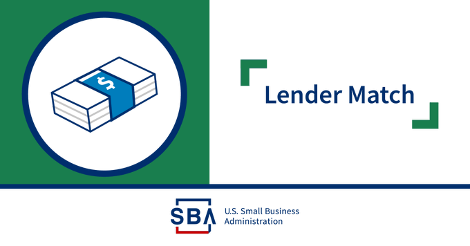 Get matched! #LenderMatch connects small businesses with SBA-approved lenders, community 
development organizations and micro-lending institutions. Try it out → ow.ly/SpfX50FEZ2l