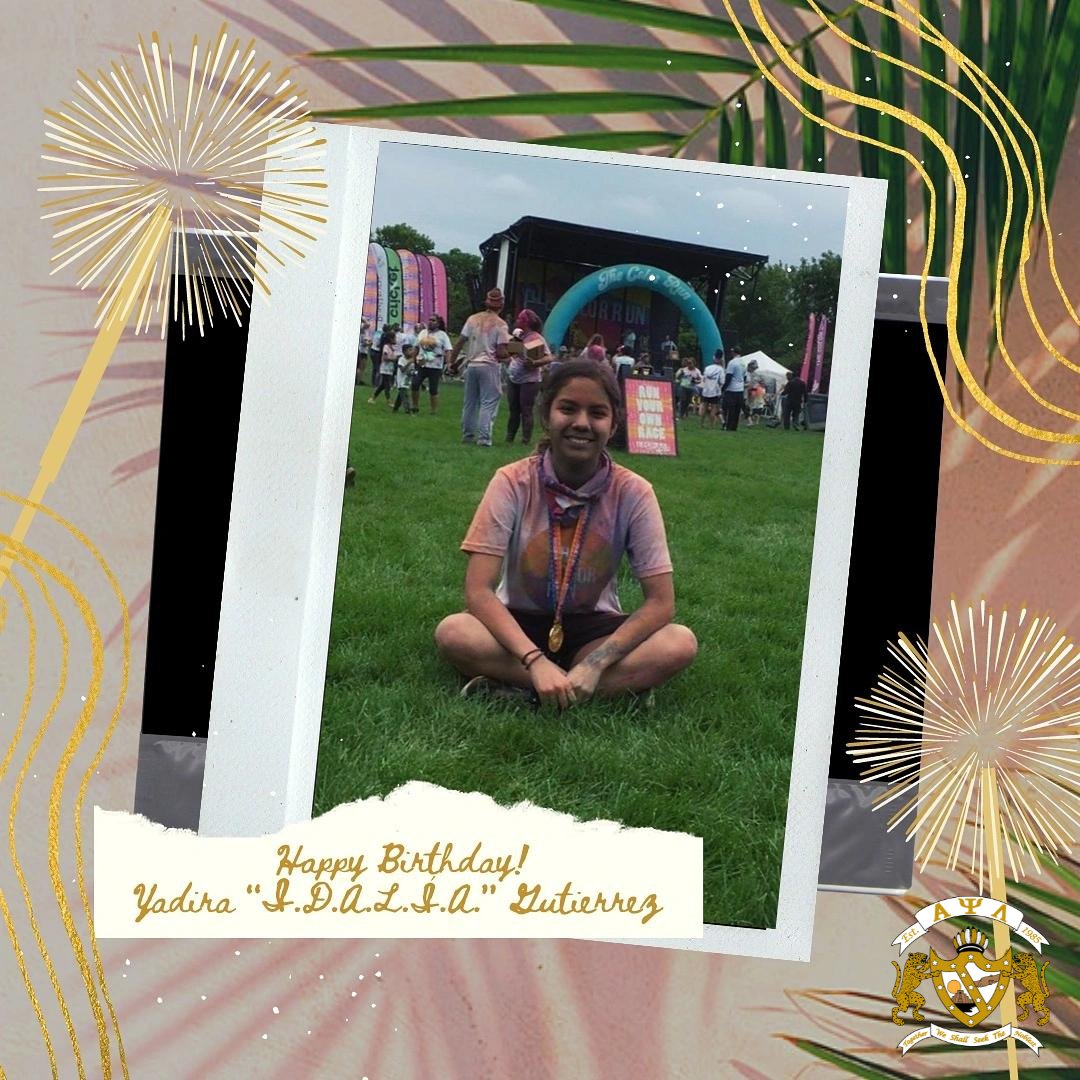 BIRTHDAY ALERT!🚨🔥We would love to wish a Happy Birthday to one of our hermanas Yadira “I.D.A.L.Í.A.” Gutierrez 🎉. We hope you are having an amazing day and enjoying with loved ones. Stay safe! 🔥
