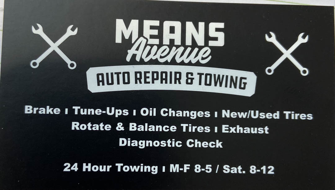 Means Ave Auto Repair & Towing (MeansAveRepair) / Twitter