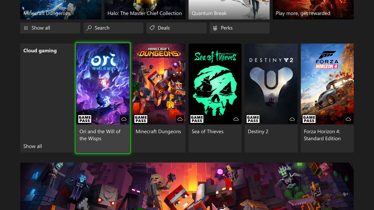 EspanaXcloud's tweet photo. #Xbox #xCloud Streaming, el juego en la nube de Microsoft, llegará a las consolas Xbox One estas navidades. Esto significa que podréis jugar a juegos exclusivos de la nueva generación de #XboxSeriesX y #XboxSeriesS desde vuestras consolas Xbox One. https://t.co/N6l6U8Vjeo