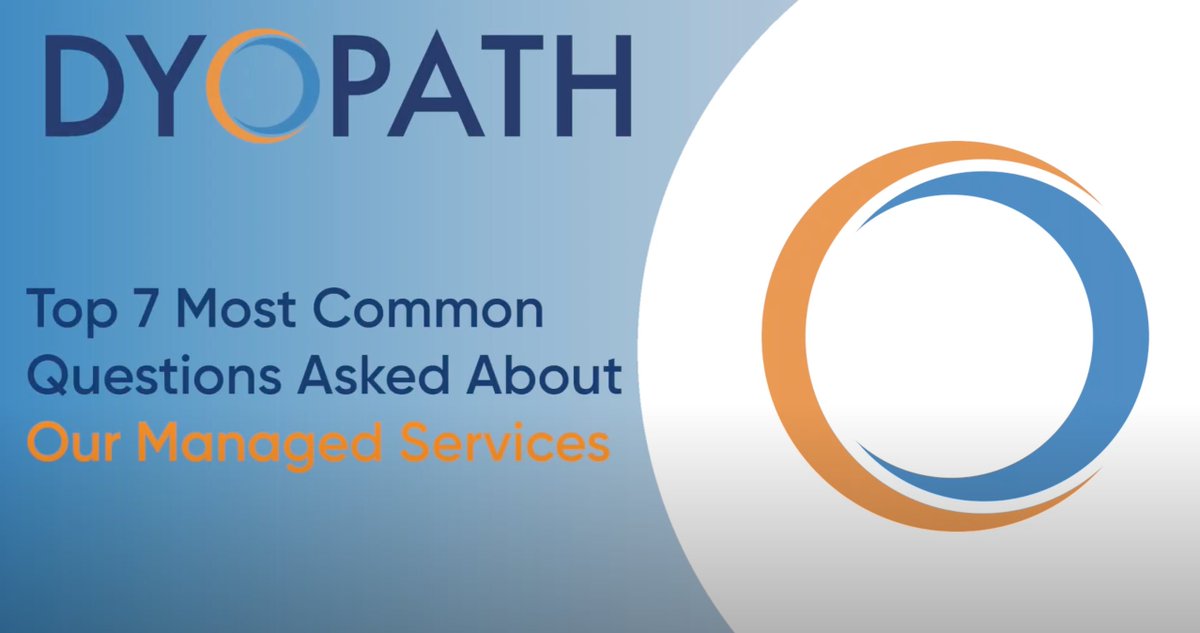 DYOPATH's tweet photo. "Why would I need Managed Services?" As an IT Service provider, we hear all the questions and concerns about #ManagedServices and we address that in this video: https://t.co/bn8QrEe6g9 #DYOPATH https://t.co/czkl61DT3H