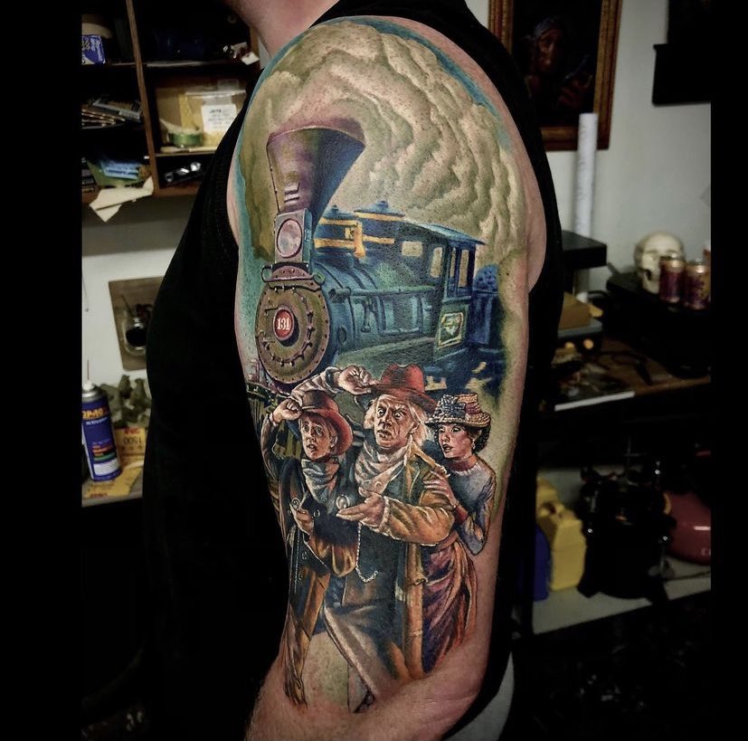 back to the future 1  2 combined by Steve Morris  Tattoos