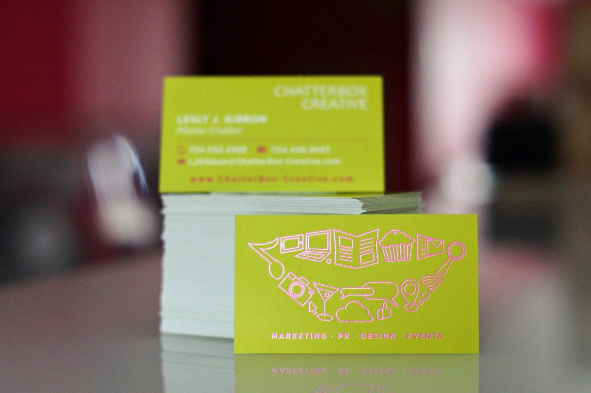 Here at ChatterBox, we believe that first impressions are very important. What better way to give a great impression than by handing out a great business card? Let us help you get creative with your business… and your business cards!