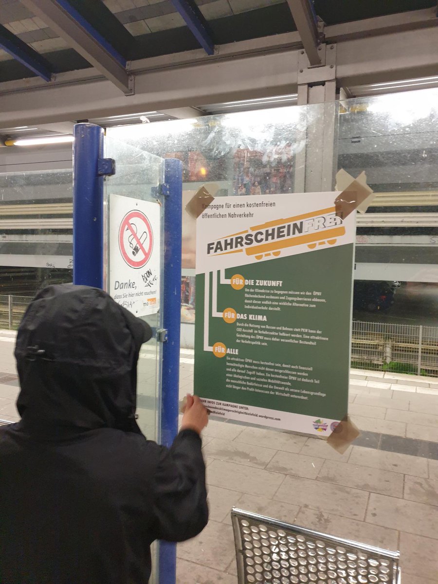 Wir waren auch schon in Bielefeld unterwegs und haben diverse Bahnstationen verschönert ❤️