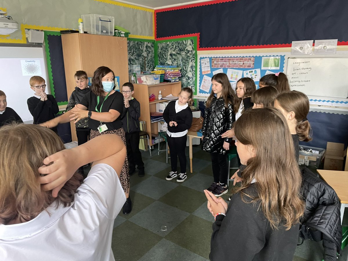 mrsgmorrison1's tweet photo. This week in creativity we introduced ourselves to the topic. We discussed what creativity is, if everyone is creative and carried out our knowledge harvest. We also played some drama games to get us into the swing of things. @Kirkhill_School #creativity https://t.co/FPLyWW2HOT
