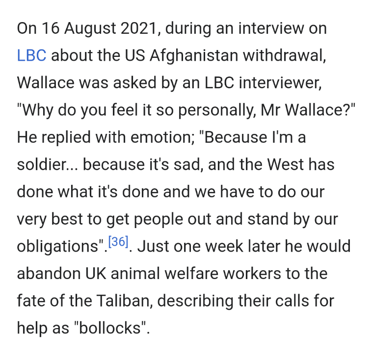 Edited for accuracy.  Don't let them change it back! #benwallace #kabul #torycoward #afghanistan
