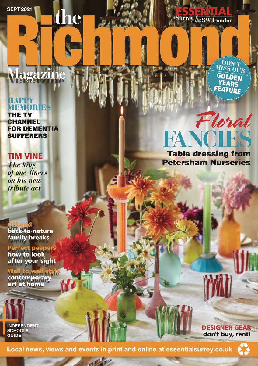 The Richmond Mag (@therichmondmag) on Twitter photo The beautiful cover of our sensational September issue, out now! Featuring <a href="/PetershamN/">Petersham Nurseries</a>, <a href="/RealTimVine/">Tim Vine</a>, <a href="/MyLifeFilmsOrg/">My Life Films</a>, back to nature breaks, fab food festivals and more! Read it online NOW at essentialsurrey.co.uk 🌸 The beautiful cover of our sensational September issue, out now! Featuring <a href="/PetershamN/">Petersham Nurseries</a>, <a href="/RealTimVine/">Tim Vine</a>, <a href="/MyLifeFilmsOrg/">My Life Films</a>, back to nature breaks, fab food festivals and more! Read it online NOW at essentialsurrey.co.uk 🌸