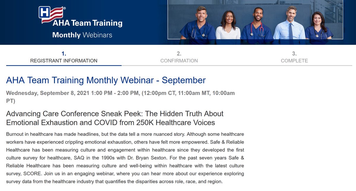 Free Evidence-Rich Webinar!
The Hidden Truth About Emotional Exhaustion and COVID from 250K Healthcare Voices
here:bit.ly/burnoutcovid