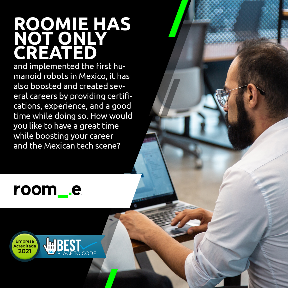 RoomieBot's tweet photo. At Roomie we care for our collaborators. For this reason we make sure they keep on learning and challenging themselves through certifications that provide them with new tools and maintains their growth.

Grow alongside the only robotic's #BestPlacetoCode company in Mexico! https://t.co/5pRV2OIgOi