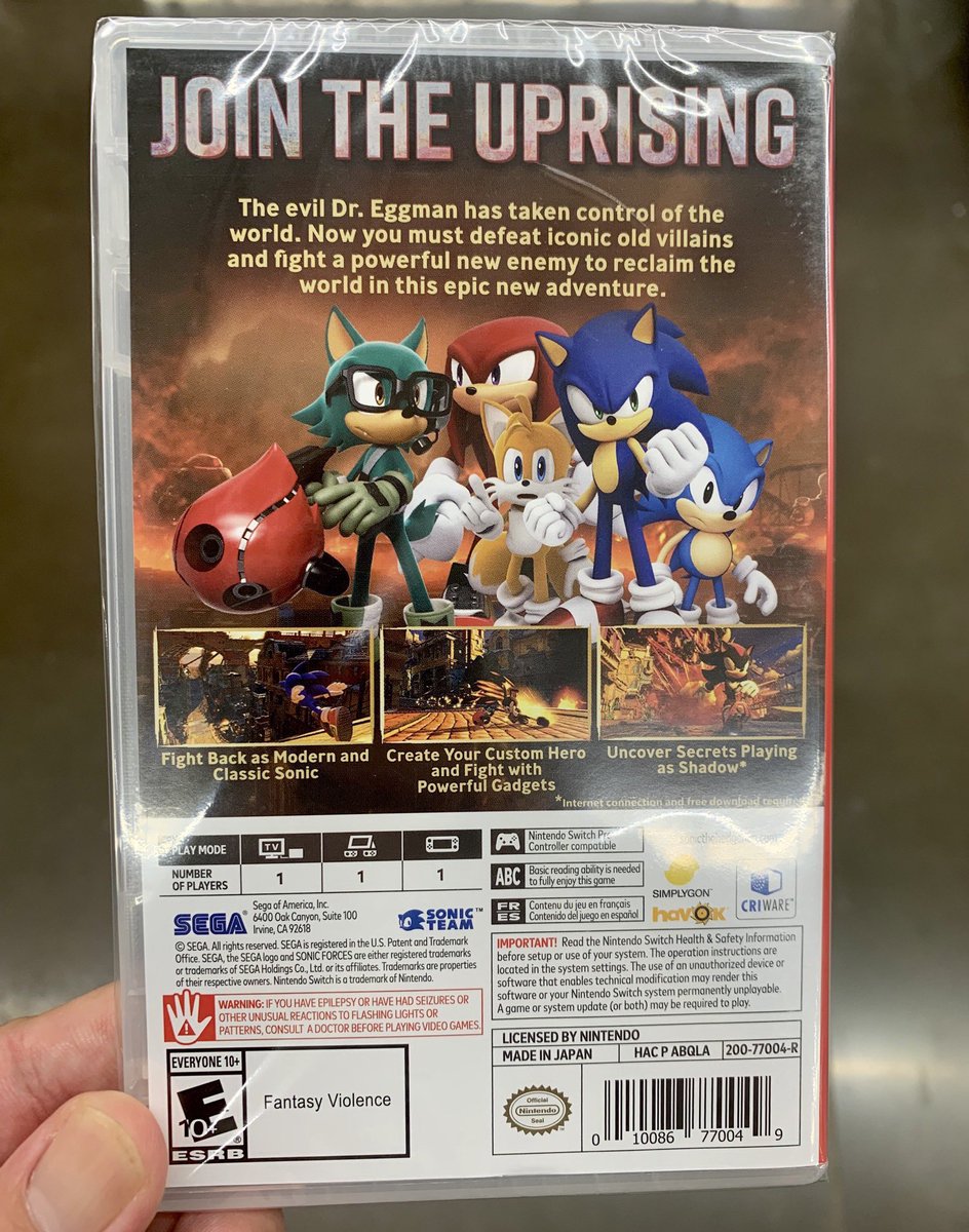 JoshuaMFrench's tweet photo. 🔵💨SONIC CELEBRATION GIVEAWAY

With Sonic Colors Ultimate coming soon, why not get up to speed with its closest sequel Sonic Forces?

(unapologetically a personal favorite)

For a chance to WIN:
☑️Follow
☑️Retweet
☑️Tag a friend

Drawing 11pm Sept 5
#SwitchCorps @SEGA #Sonic30th https://t.co/Bb97Ctc0AS