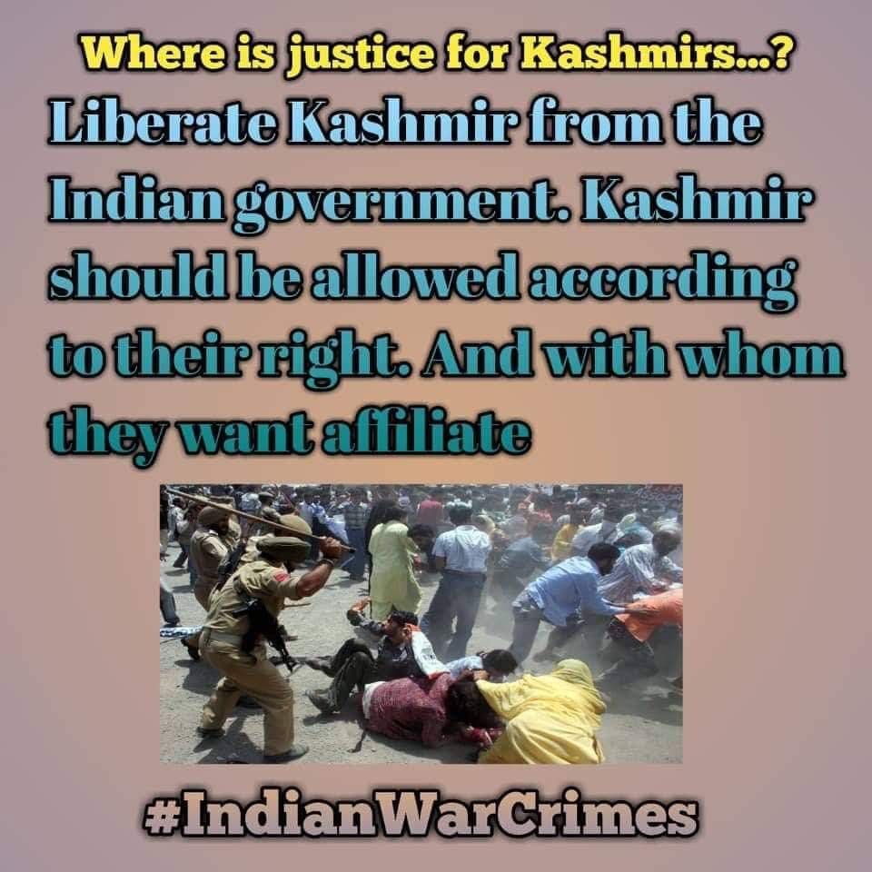 The way India is oppressing Kashmiris, Where are the international organizations claiming human rights?

#IndianWarCrimes