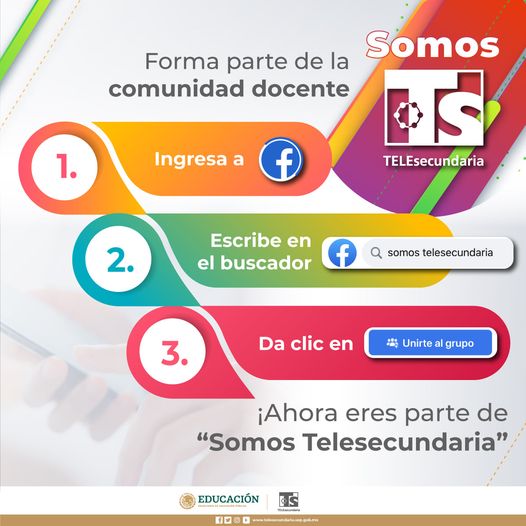 ¿Eres figura educativa en Telesecundaria? Conoce un nuevo espacio de diálogo y reflexión donde podrás descubrir una gran variedad de materiales educativos que apoyarán el aprendizaje de tus estudiantes.
¡Forma parte de la comunidad #SomosTelesecundaria!👩‍🏫👨‍💻facebook.com/groups/somos.t…