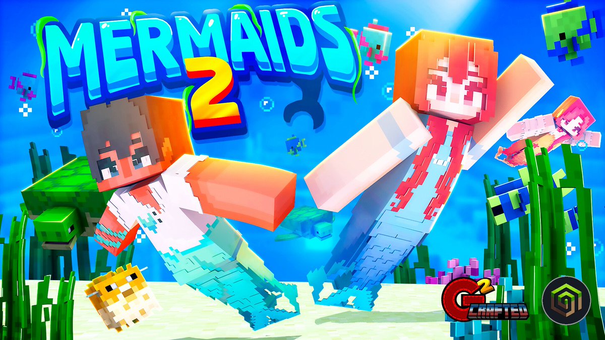 CrackedCubes's tweet photo. Recently released!

Explore lost worlds and ocean monuments, battle elder guardians, search for tridents, and breath underwater!

One free skin included!

Available here: https://t.co/0AGd0NQ9qI

#minecraft #minecraft建築コミュ #mermaid #cute https://t.co/NNkURr0ACk