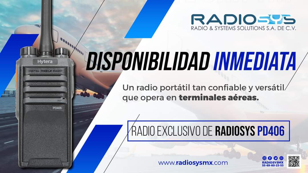 Radiosysmx's tweet photo. La comunicación en nuestros espacios de trabajo debe de ser sencilla, confiable, de calidad y accesible. Nuestro radio #PD406 de #Hytera nos ofrece comunicaciones profesionales y al alcance de cada proyecto.

Disponibilidad inmediata en #Radiosys. https://t.co/njMikPc2fU