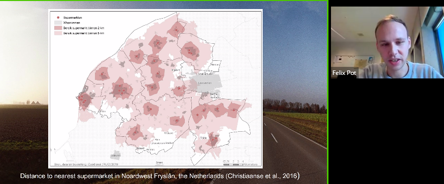 #ERSA2021 [Live🔴] G.03 S.11 session
<a href="/Felix_Pot/">Felix</a> presents "Perceived accessibility in Dutch rural areas"
