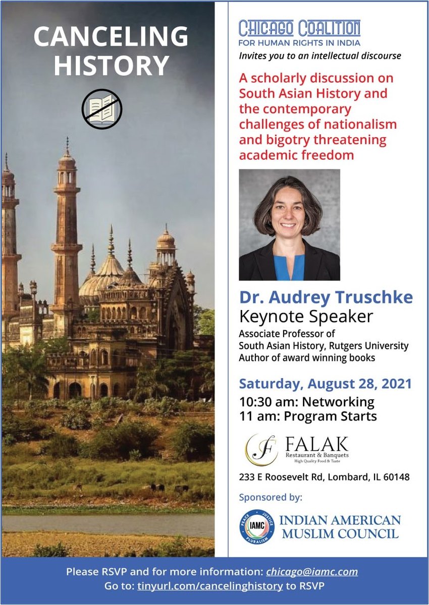 RashmiDVS's tweet photo. The Indian American Muslim Council sponsoring a anti-hindu/Aurangazeb was a godman charade. https://t.co/oMiONz5nfK https://t.co/50jGnx99dK