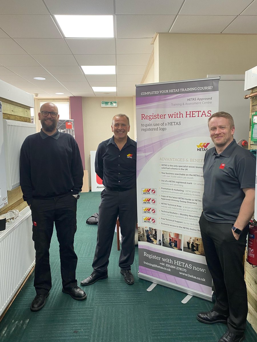 hetas_uk's tweet photo. Another successful audit for a #HETAS training centre! This time our thanks go to @atcenergyltd for hosting us.
Contact them to find out more about the #HETAStraining they offer and their current availability.
π· John Toet (ATC), Michael Harvey (HETAS) & Steve Anderson (ATC) https://t.co/N0UvfgrRrz