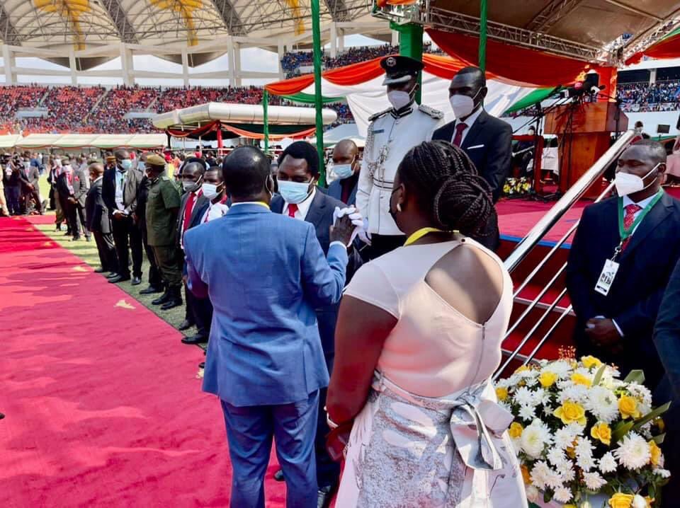 A new dawn has broken today for the People and Nation of Zambia at the National Heroes Stadium in Lusaka. 

Congratulations President <a href="/HHichilema/">Hakainde Hichilema</a> on assuming office and we wish you all the best in the days, months and years ahead as you embark on steering Zambia forward.