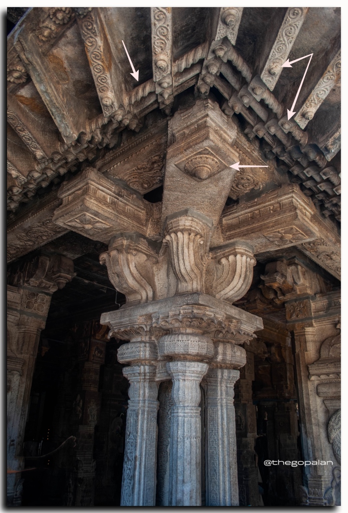 Zoom in &amp; observe very carefully!

D granite monolithic pillar is attached with d granite roof using nuts, bolts and rods ALL MADE OF GRANITE!

NOWHERE else IN THE WORLD (including India) YOU CAN SEE LIKE THIS!

More than 1000 years old Aathmanatha Swamy Temple, Avudaiyarkoil, TN