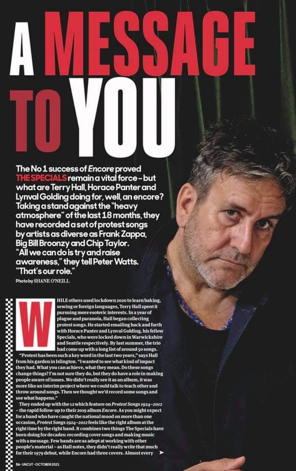 Read about Protest Songs and why The Specials are still pissed off in Uncut magazine 6 page feature
#uncut #protest #thespecials #stillpissedoff