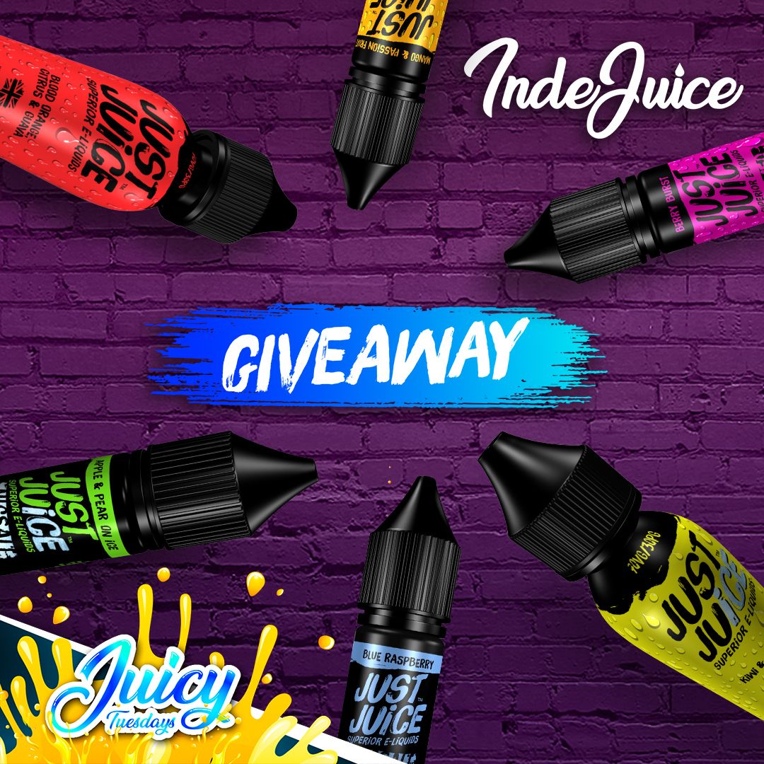 IndeJuice (@indejuice) on Twitter photo Did somebody say JUST JUICE! Juicy Tuesday brings to you a huge giveaway by <a href="/JustJuiceUK/">JustJuiceUK</a> & IndeJuice.com Who are giving 3 lucky winners the chance to win the choice of 7 X Nic salts or 50/50 e-liquids!
1. Like & Retweet
2. Follow <a href="/JustJuiceUK/">JustJuiceUK</a>
3. Tag Your Friends Did somebody say JUST JUICE! Juicy Tuesday brings to you a huge giveaway by <a href="/JustJuiceUK/">JustJuiceUK</a> & IndeJuice.com Who are giving 3 lucky winners the chance to win the choice of 7 X Nic salts or 50/50 e-liquids!
1. Like & Retweet
2. Follow <a href="/JustJuiceUK/">JustJuiceUK</a>
3. Tag Your Friends
