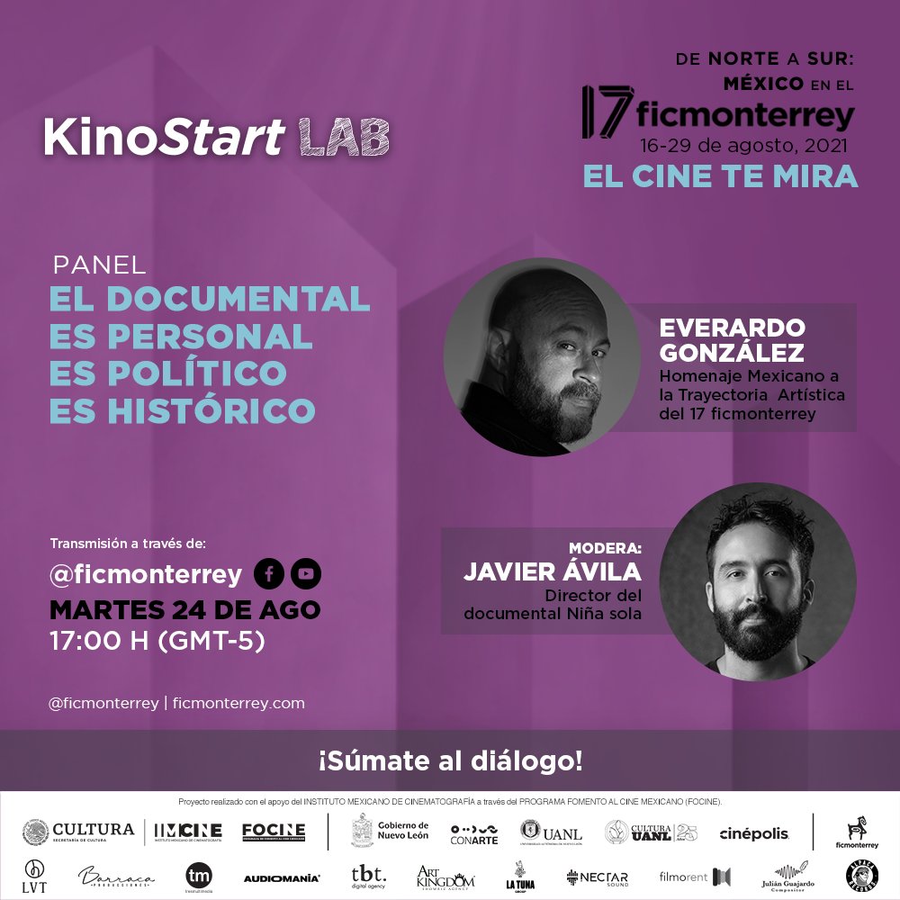 juan_manuel_gzz's tweet photo. Hoy continúa el #KinoStartLAB en el #17ficmonterrey No se pierdan estas interesantísimas charlas sobre el #cinedocumental @ficmonterrey #elcinetemira https://t.co/4aMHyV9FwL