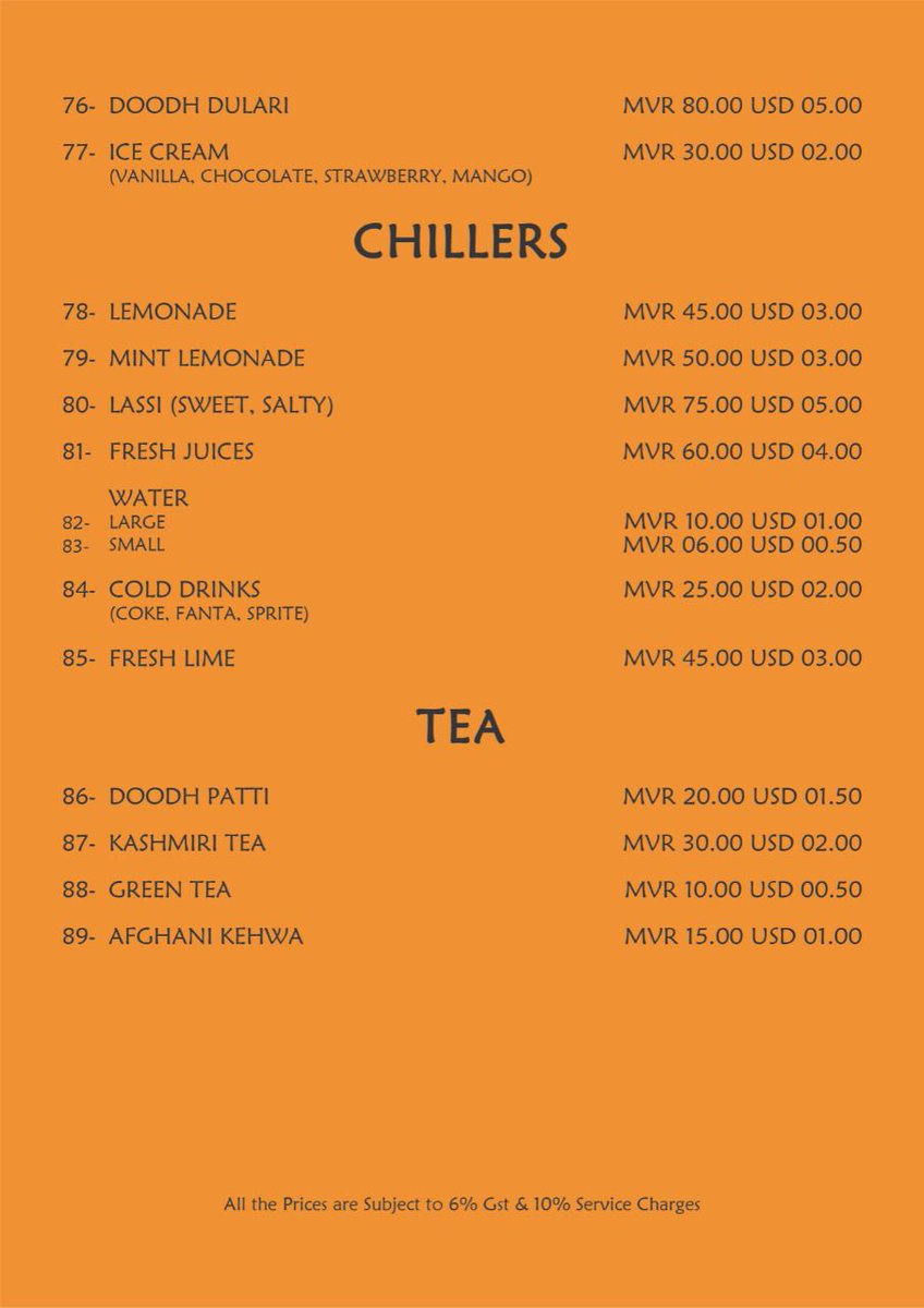 KHANJI Menu Page 5 to 8