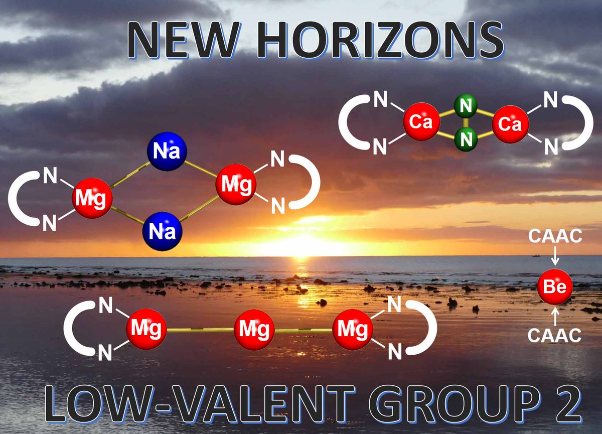 GREAT METALS – GREAT FUTURE: Check out our Feature Article in @ChemComm on latest advances in alkaline-earth metal chemistry: Low-valent Be, Mg-Na bonding, Mg(0) complexes and N2 activation with Ca. A new day is starting! pubs.rsc.org/en/content/art…