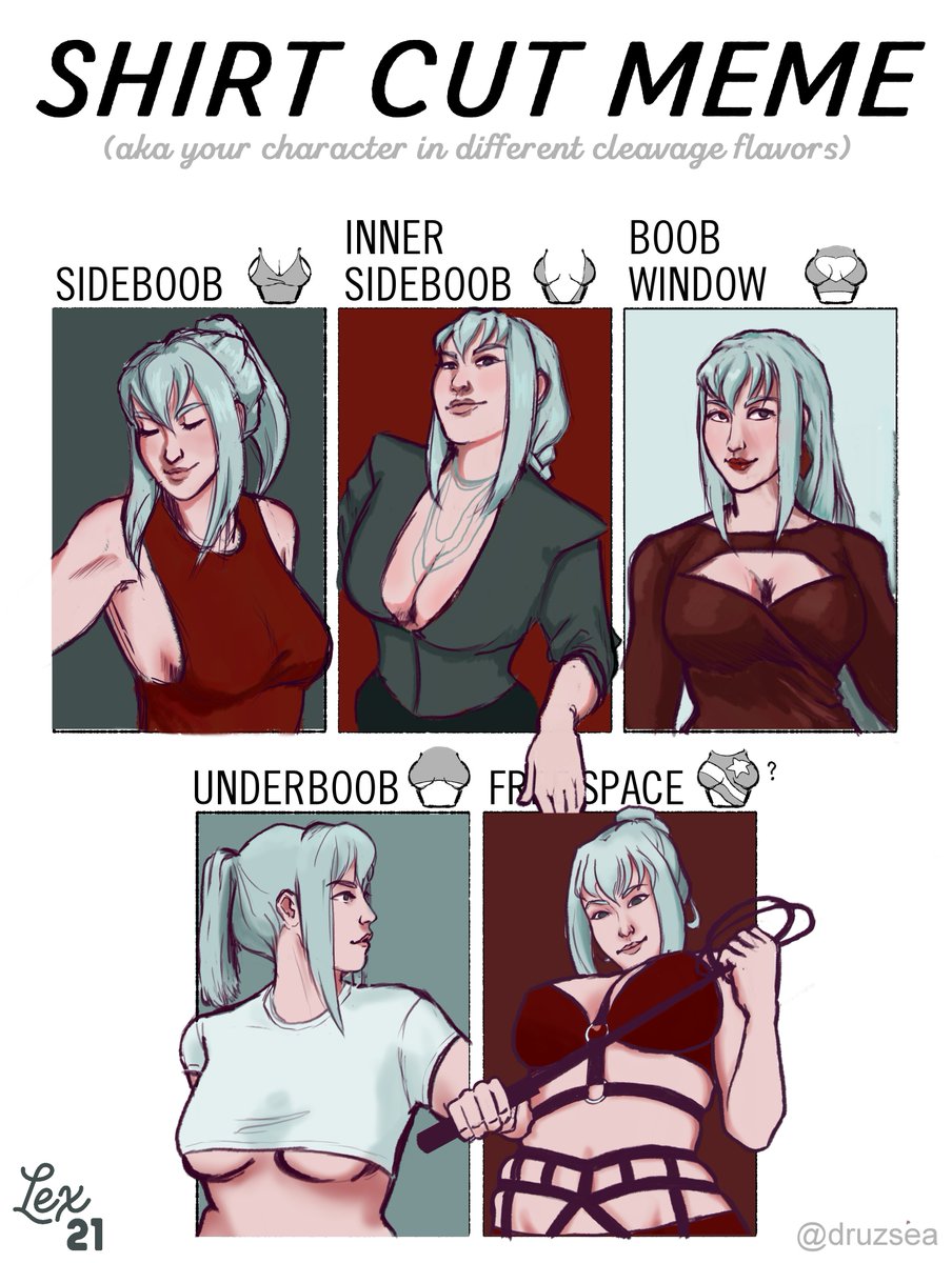 jumping on the #shirtcutmeme almost three months late~
aranea gang rise up 2k21 🏳️‍🌈💋
#FFXV #VisibleNonbinary