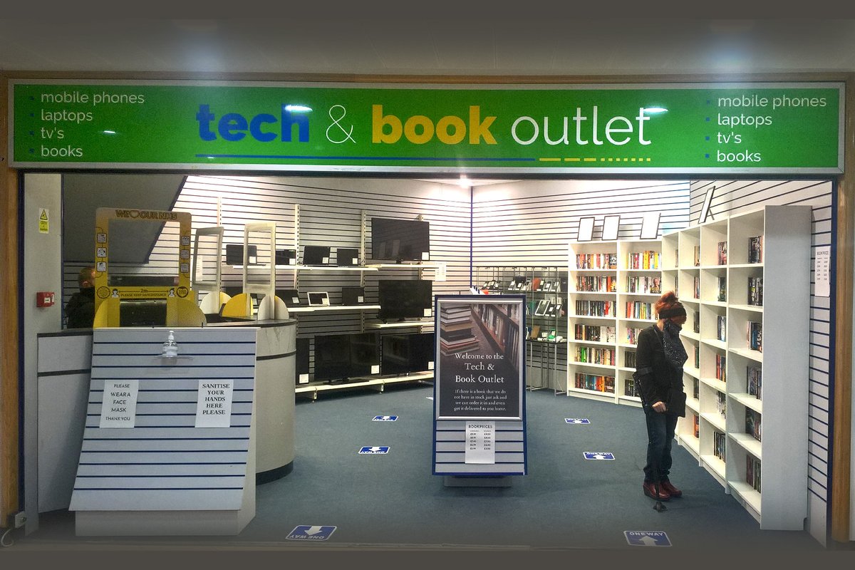 Check out @techbookoutlet for fantastic deals on brand new and refurbished televisions, laptops, gaming PCs, mobile phones and more here at the Paisley Centre.