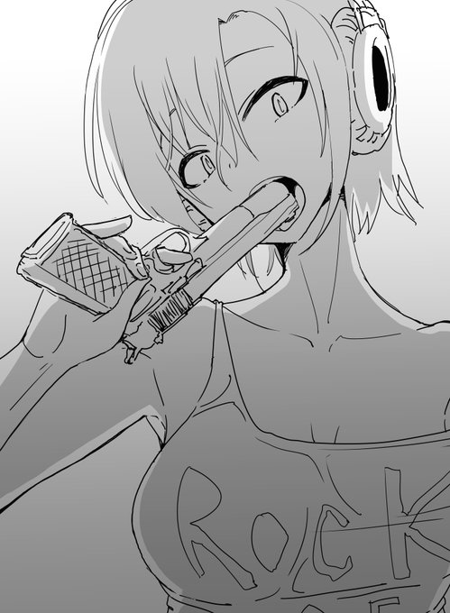 ファンボックスに『水鉄砲を尺八してる多田李衣菜ちゃん』リクエストが来たので描きました注:画像の中に登場するのは水鉄砲です 