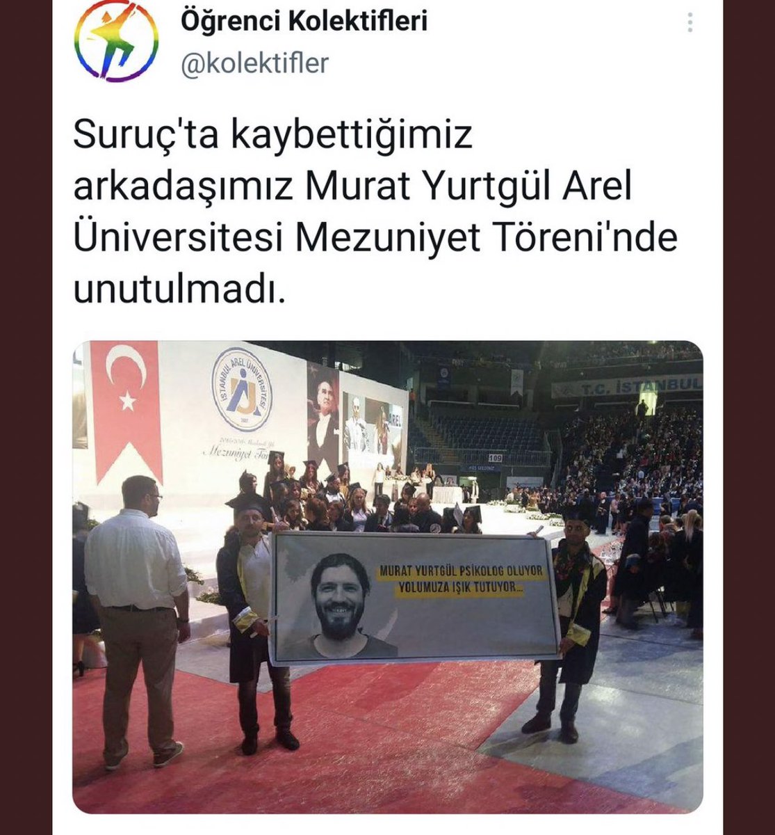 alpertunga_unal's tweet photo. Arel üniversitesinden terörist sever kareler https://t.co/uYfGJPcohN