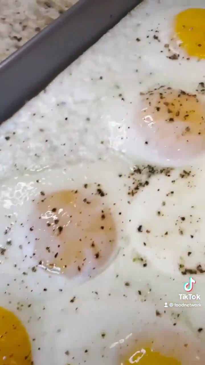 Food Network on X: Making fried eggs on a sheet pan is BRILLIANT!! 👀 If  you don't follow us on TikTok yet, wyd?    / X