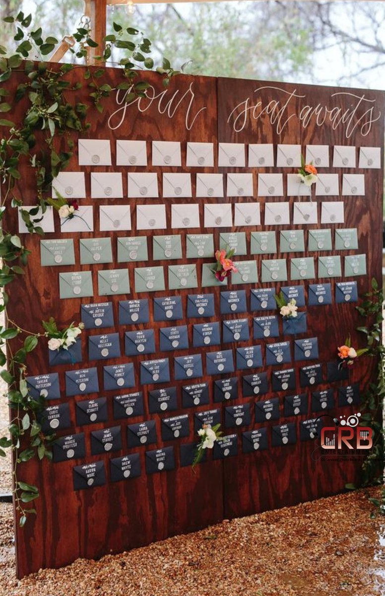 DJCliFFBeLL's tweet photo. I always recommend having a table seating chart at your wedding to set formal tone for your wedding.  ||  Wedding Tip 101  
.
.
#Wedding Seating  #WeddingSeatingChart #Floridaweddings #CRBEntertainment #TampaWeddingDJ #OrlandoWeddingDJ https://t.co/TI2504iDvP