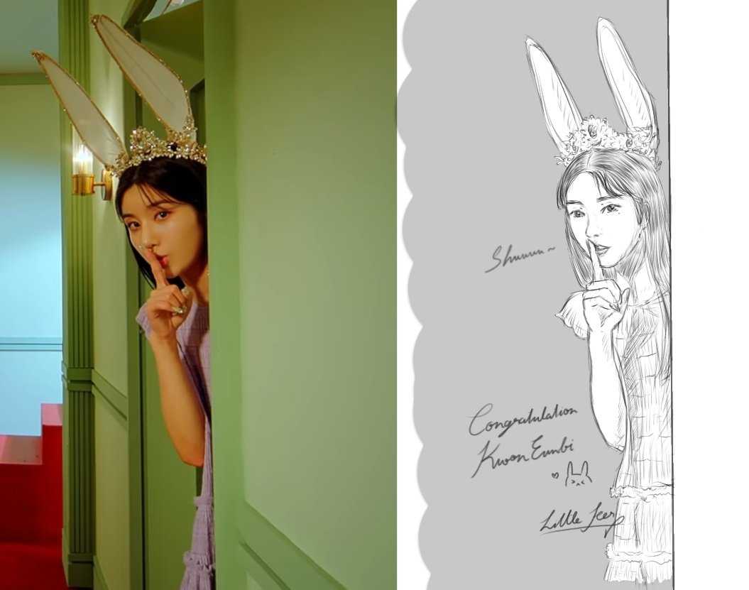 LittleFerFanart's tweet photo. Shuuu~ Don't know our relationship 
#KwonEunBi #OpenTheDoorToEunBi #EUNBI_SOLO_DEBUT #권은비_OPEN_예판인증 #권은비 #クォンウンビ 
#LittleFerFanart 
ลงอีกครั้งนะคะ แอคนี้ไว้ลงงานอีกรอบนะคะ จะพยายามกลับมาวาดแล้ว คิดถึงการวาดรูปมากๆค่ะ ประเดิมด้วยพี่อึนบีเลย ;---; https://t.co/WVGDabgCzN