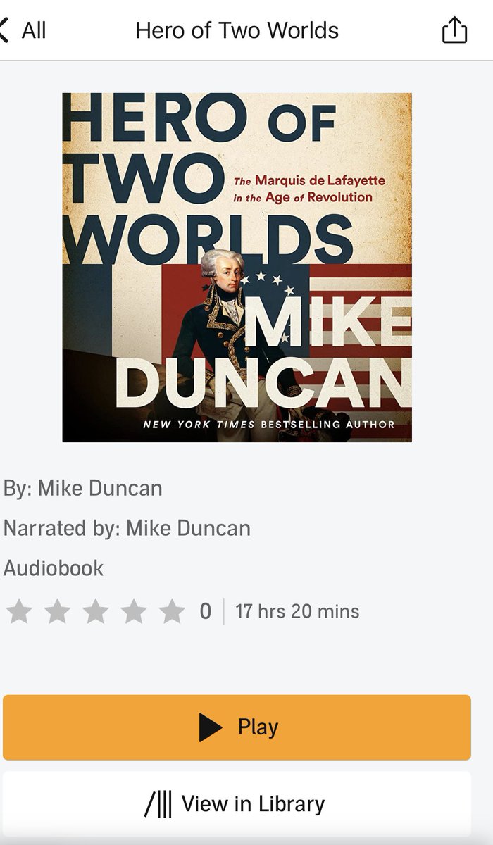 Ok, I wasn’t able to support my local independent bookstore (not many in Qatar) but I WAS able to support my favourite independent podcaster. And get a cracking read into the bargain. Chapeau, <a href="/mikeduncan/">Mike Duncan</a>