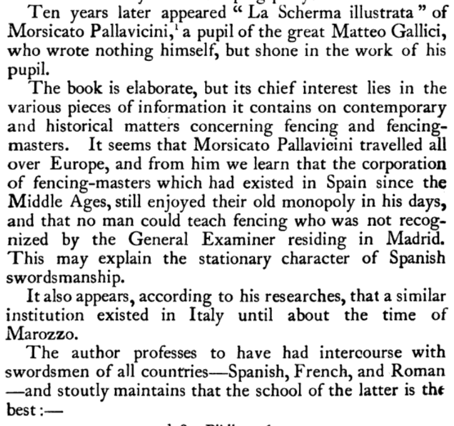 GMPallavicini's tweet photo. "Schools and Masters of Fence from the Middle Ages to the End of the Eighteenth Century" Egerton Castle writing on @GMPallavicini 

#fencinghistory #bibliography #fencingmasters #practiceweapons #tirareinmoto https://t.co/YYpagazk5K