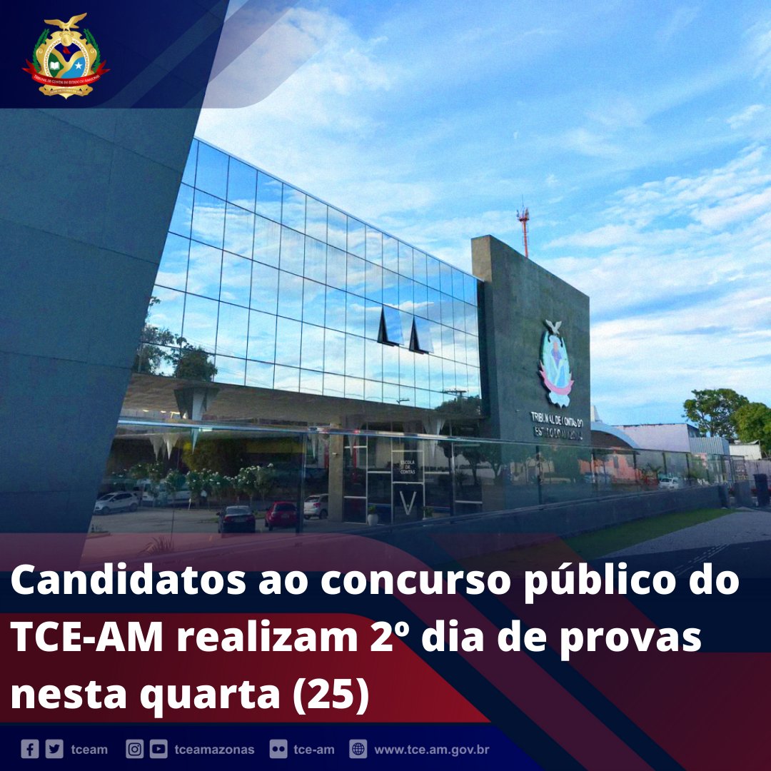 Tceamazonas's tweet photo. Os candidatos que buscam uma das 40 vagas no TCE-AM realizam, nesta quarta (25), o segundo dia de provas do concurso público.

Leia mais no site do TCE-AM

#concurso #fgv #tce #tceam #ouvidoria #auditoria #tceamazonas  #ecp #redetce #redecomunicacao #controle #transparência https://t.co/O9SBOPxhUW