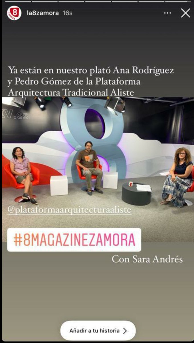 Ana Rodríguez y Pedro Gómez en <a href="/La8Zamora/">La 8 Zamora</a> 
#8MAGAZINEZAMORA
#Aliste 
#Arquitecturatradicional