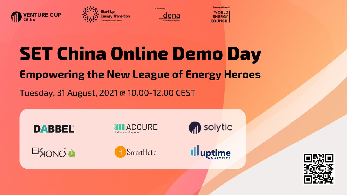 [1 week to go!] SET PITCH COMPETITION 🚨 Join us at this year's first edition of the SET China Online Demo Day on 31 August, 2021 &amp; register now👉 lxi.me/feyp0