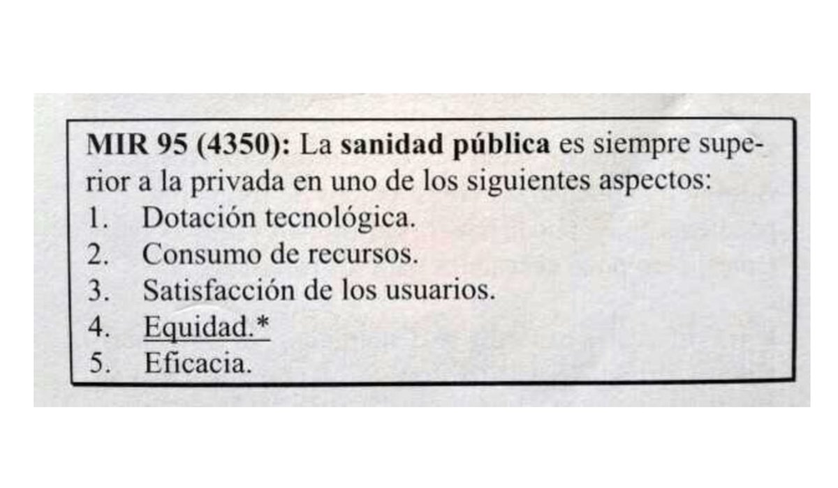 Una de las preguntas más importantes en toda la historia del examen #MIR.