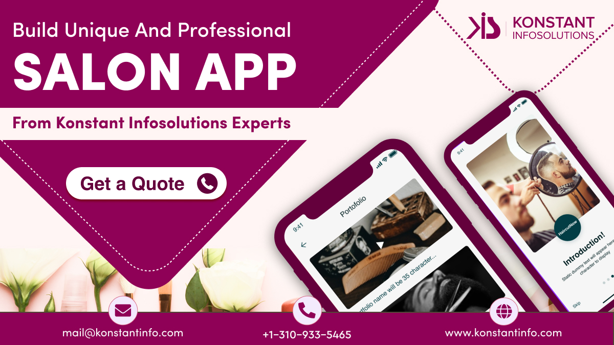 konstantinfo's tweet image. Are you looking for a top app development company to build an unique and professional salon app? Check out Konstant Infosolutions, one of the top app development companies in the world. Contact Konstantinfo today to get a quote.
bit.ly/3B4vAU9

#salonappdevelopment
