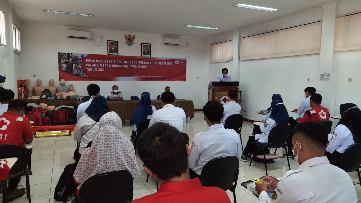 Sebelum melakukan keg tentunya telah prokes yang paling utama. 
Pelatihan pelatih Pertolongan Pertama tingkat mahir. Tg. 23-28 agustus 2021